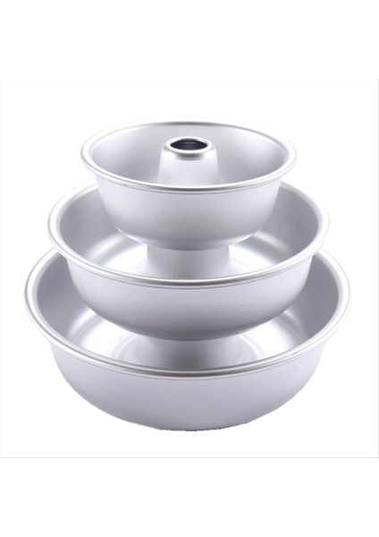 3pcs 6/7/9 Inç Melek Yemek Kek Pan Griddle Kek Tavaları Pişirme Tavuk Tüp Tüp Tatlı Kalıp Donut Kalıp (Yurt Dışından)