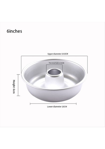 3pcs 6/7/9 Inç Melek Yemek Kek Pan Griddle Kek Tavaları Pişirme Tavuk Tüp Tüp Tatlı Kalıp Donut Kalıp (Yurt Dışından) fiyatları