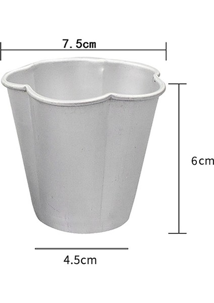 10PCS Beş Petalli Çiçek Şekli Alüminyum Alaşım Yumurta Tarts Kalıplar Köpek Kek Kalıp Diy Jöle Puding Kalıp (Yurt Dışından) fiyatları