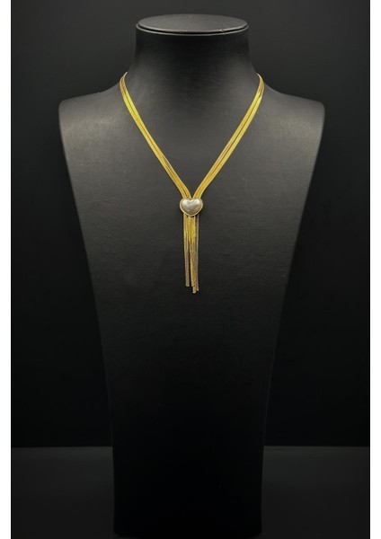 316L Çelik Özel Tasarım Altın Renk Kadın Kolye FRJ30885-985-G fiyatları