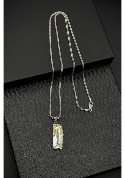 925 Ayar Gümüş Çakı Model Gümüş Renk Erkek Kolye FRJ30798-898-A fiyatları