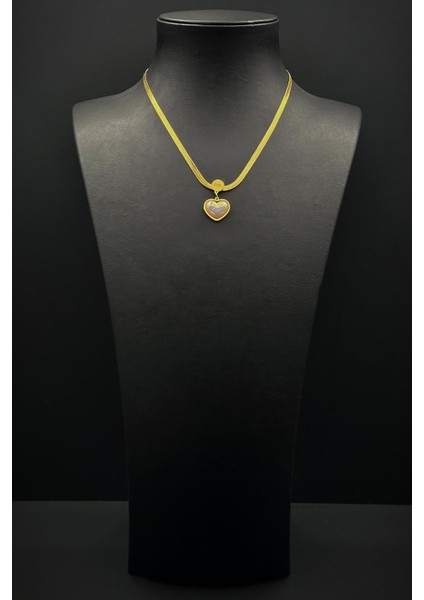 316L Çelik Özel Tasarım Altın Renk Kadın Kolye FRJ30881-981-G fiyatları