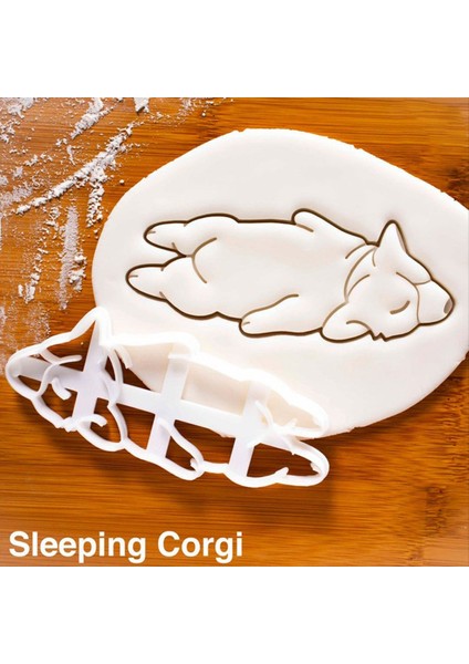 1set Kurabiye Kesiciler Kalıp Corgi Köpek Şeklindeki Diy Bisküvi Pişirme Aracı Uyku Corgi (Yurt Dışından) fırsatları