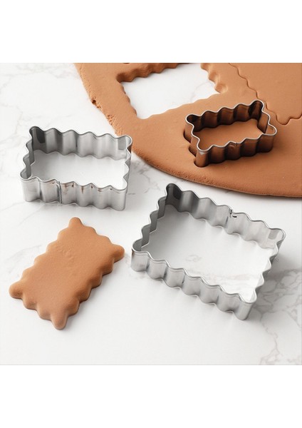 Blessing Çerçeve Kurabiye Küf Dalgası Dikdörtgen Kurabiye Kesici Düğün Fondan Kek Dekorasyon Fırın Kalıbı (Yurt Dışından) indirimleri