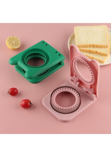 Yuvarlak Kahvaltı Sandviç Ekmek Kesme Kalıp Tost Cep Ekmek Yapım Aracı Mutfak Eşyaları Pembe (Yurt Dışından) indirimleri