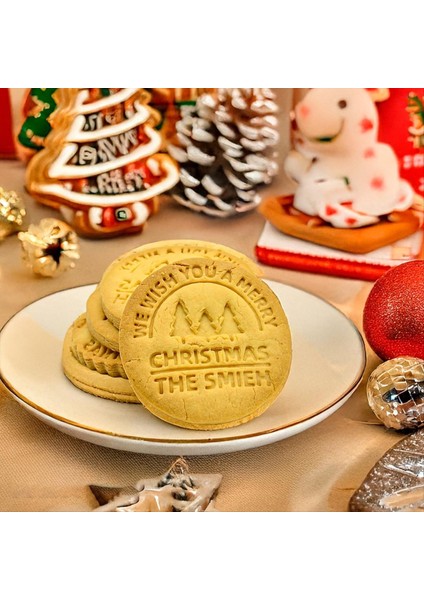 4 Adet Kişiselleştirilmiş Noel Kurabiye Damgası, Kesici, Özel Neşeli Noel Kurabiyeleri Pişirme Için El Işi (Yurt Dışından) indirimleri