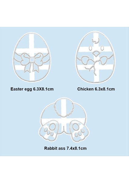 Paskalya Kurabiye Kalıp Kalıp Karikatür Plastik Paskalya Mutfak Pişirme Çerçevesi Çerez Araçları Pişirme Aksesuarları (Yurt Dışından) modelleri