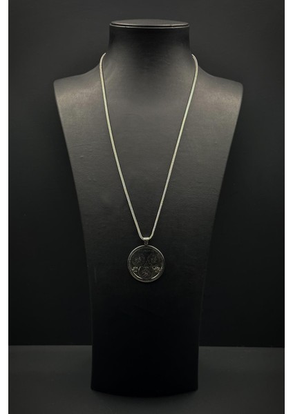 925 Ayar Gümüş Nas,felak,ayetel Kursi Yazılı Gümüş Renk Erkek Kolye FRJ30872-972-A2 fiyatları