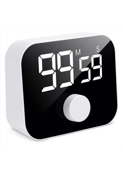 LED Ekran Döner Zamanlayıcı ile Kronometre Geri Sayım Zamanlayıcı Için Mutfak Zamanlayıcısı, Dijital Pişirme Zamanlayıcı Manyetik (Yurt Dışından)