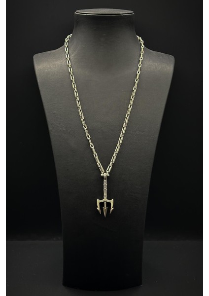 925 Ayar Gümüş Italyan Model Gümüş Renk Erkek Kolye FRJ30804-904-A fiyatları