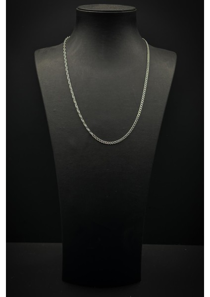 925 Ayar Gümüş Italyan Model Gümüş Renk Erkek Kolye FRJ30812-912-A fiyatları