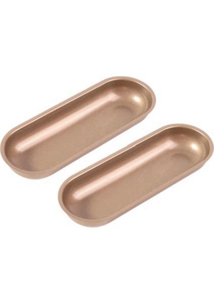 Oval Karbon Çelik Sosisli Kek Kalıp Pasta Bakeware Diy Kek Olmayan Çubuk Tost Ekmek Kalıp Tavan Mutfak Pişirme Aracı 2 Pcs (Yurt Dışından)