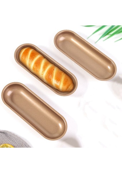 Oval Karbon Çelik Sosisli Kek Kalıp Pasta Bakeware Diy Kek Olmayan Çubuk Tost Ekmek Kalıp Tavan Mutfak Pişirme Aracı 2 Pcs (Yurt Dışından) fiyatları