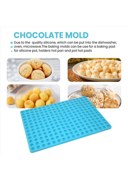 221-CAVITY Küçük Yuvarlak Silikon Çikolata Damlaları Kalıp, Yarı Küre Sakızlı Tatlı Şeker Kalıpları Evcil Hayvanlar Pişirme Kalıp Tedavisi (Yurt Dışından) indirimleri