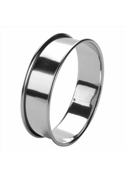 Çift Haddelenmiş Tart Halkaları, Ingiliz Muffin Halkaları Profesyonel Crumpet Yüzük Seti 4 (Yurt Dışından)