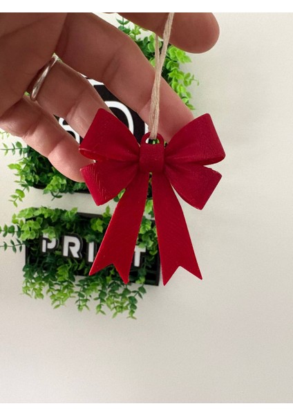 Dekoratif Kırmızı Fiyonk – 3’lü Set modelleri