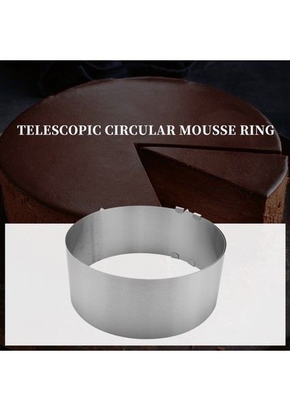 Kek Yüzük 6 Ila 12 Inç Ayarlanabilir Yuvarlak Paslanmaz Çelik Kek Köpük Halkası Bakeware Aletleri Kek Dekorasyon Kalıp Pişirme Yüzüğü (Yurt Dışından) fiyatları