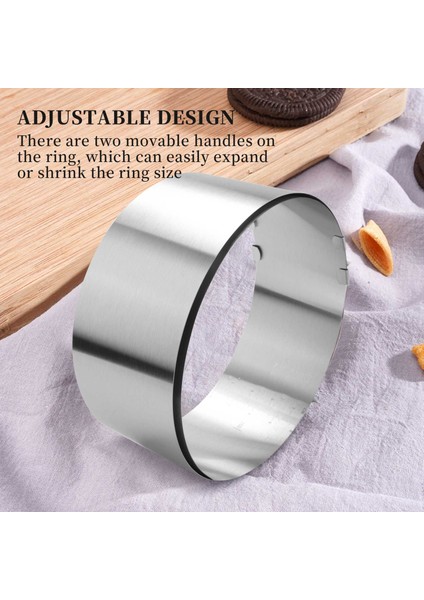 Kek Yüzük 6 Ila 12 Inç Ayarlanabilir Yuvarlak Paslanmaz Çelik Kek Köpük Halkası Bakeware Aletleri Kek Dekorasyon Kalıp Pişirme Yüzüğü (Yurt Dışından) indirimleri