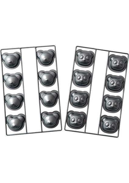 Ayı Pişirme Kalıp Tavası Yapışmaz Karbon Çelik Diy Sevimli Şeker Kek Kalıp Araçları Dekorasyon Bisküvi Şeker Kalıp (Yurt Dışından)