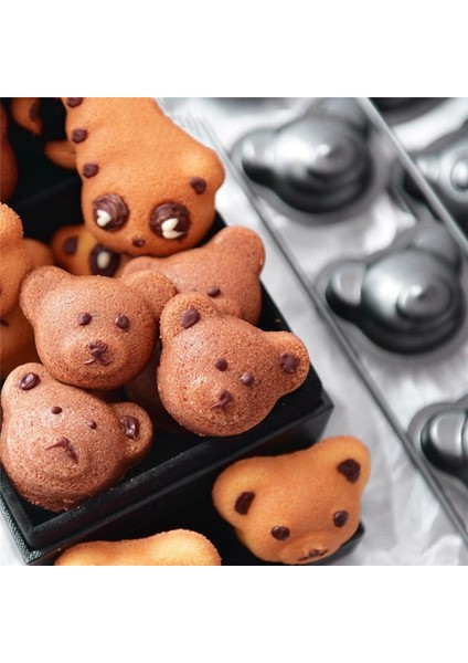 Ayı Pişirme Kalıp Tavası Yapışmaz Karbon Çelik Diy Sevimli Şeker Kek Kalıp Araçları Dekorasyon Bisküvi Şeker Kalıp (Yurt Dışından) modelleri