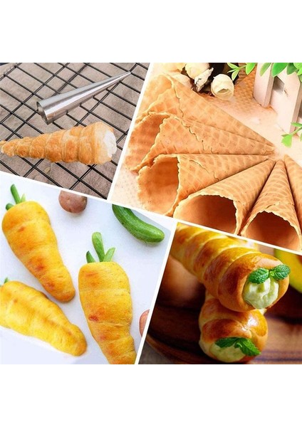 Cannoli Pişirme Kalıp Seti, Krem Boynuz Kalıp Krem Paslanmaz Çelik Cannoli Tüp Kalıpları Koni Pişirme Kalıp (Yurt Dışından) indirimleri
