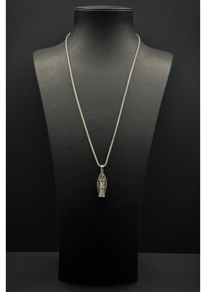 925 Ayar Gümüş Cevşen Gümüş Renk Erkek Kolye FRJ30904-1004-A fiyatları