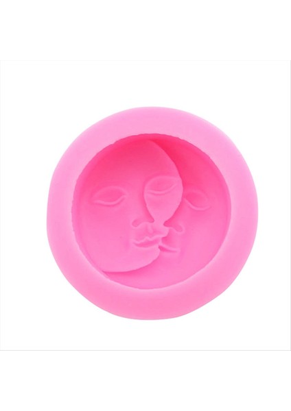 Moon &amp; Sun Yüz Mum Silikon Kalıp Dıy El Yapımı Sabun Takılar Zanaat Mum Kalıp Mum Yapma Malzemeleri Zanaat si (Yurt Dışından)