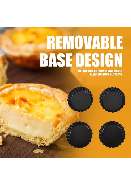 6 Adet Yumurta Tart Kalıpları, 3 Inç Mini Tart Tavalar Çıkarılabilir Taban, Cupcake Kek Çörek Kalıbı Teneke Tava Pişirme Aracı (Yurt Dışından) indirimleri
