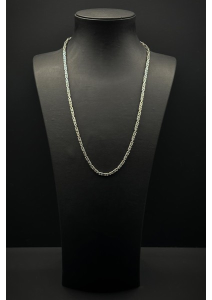 925 Ayar Gümüş Italyan Model Kral 3 mm Gümüş Renk Kolye FRJ30843-943-A5 fiyatları