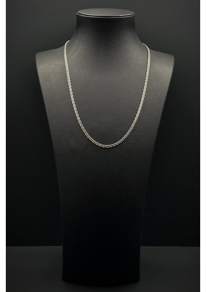 925 Ayar Gümüş Italyan Model Gümüş Renk Erkek Kolye FRJ30870-970-A fiyatları