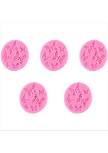 Bir Silikon Kalıp Kek Dekorasyon Araçları Kelebek Fondan Kek Kalıp Diy El Yapımı Çikolatalı Bakeware Tatlı Dekor Kurabiye (Yurt Dışından)