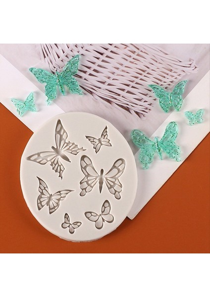 Bir Silikon Kalıp Kek Dekorasyon Araçları Kelebek Fondan Kek Kalıp Diy El Yapımı Çikolatalı Bakeware Tatlı Dekor Kurabiye (Yurt Dışından) modelleri
