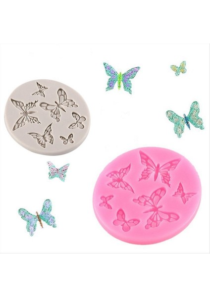 Bir Silikon Kalıp Kek Dekorasyon Araçları Kelebek Fondan Kek Kalıp Diy El Yapımı Çikolatalı Bakeware Tatlı Dekor Kurabiye (Yurt Dışından) indirimleri