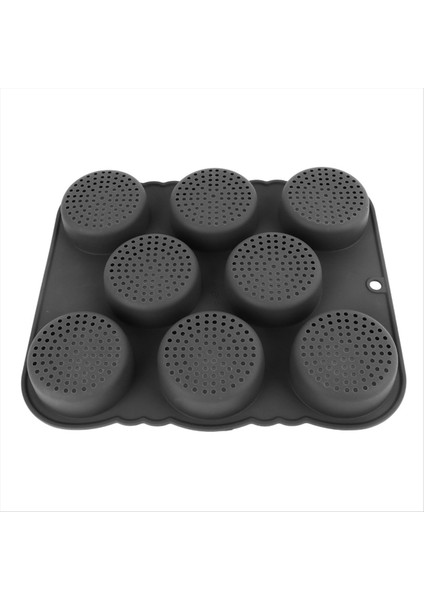 Hamburger Bun Mold Silikon 8 Boşluk Kolay Serbest Bırak Hamburger Bun Küf Pan Mutfak Araçları (Yurt Dışından)