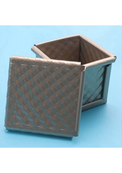 2pcs Kare Somun Tava ile Kapak Tost Kalıp Ekmek Tava Pullman Somun Tava Kapak Yapışmaz Mini Su Küp Tost Kutusu (Yurt Dışından) fırsatları