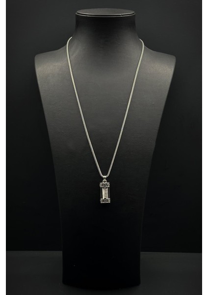 925 Ayar Gümüş Cevşen Gümüş Renk Erkek Kolye FRJ30905-1005-A fiyatları