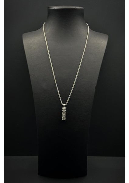 925 Ayar Gümüş Cevşen Gümüş Renk Erkek Kolye FRJ30909-1009-A fiyatları