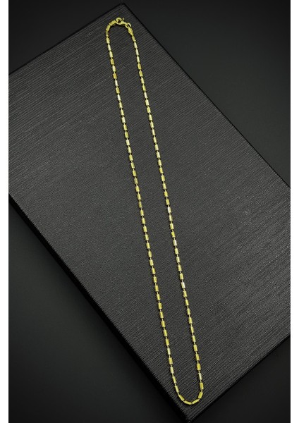 925 Ayar Gümüş Italyan Model Altın Renk Erkek Kolye FRJ30920-1020-G