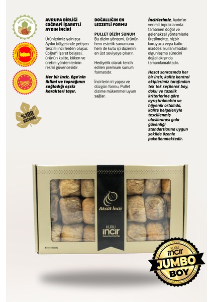 Kuru Incir Pullet Dizim Jumbo 1000G Aydın Inciri (Ab Coğrafi Işaretli) fırsatları
