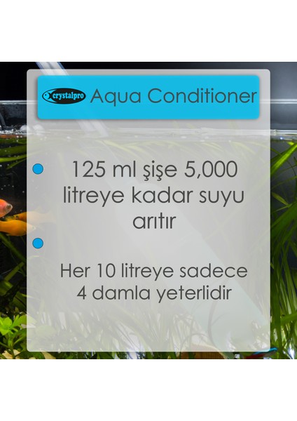 Aqua Conditioner 125ml Akvaryum Su Düzenleyici - Çeşme Suyu Klor Amonyak Ve Ağır Metal Giderici modelleri