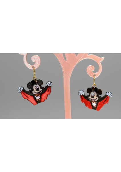 Vampir Mickey Mouse Küpeler