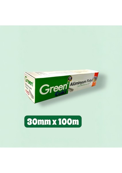Green 30 cm x 100 M Alüminyum Folyo