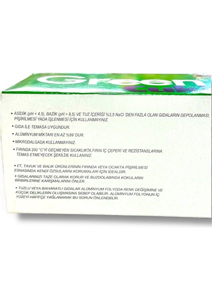 Green 30 cm x 100 M Alüminyum Folyo modelleri