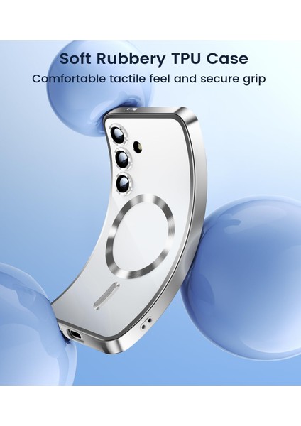 Samsung Galaxy A56 Uyumlu Magsafe Özellikli Kamera Korumalı Şeffaf Kılıf fırsatları