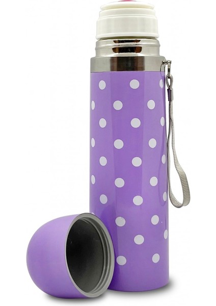 Sema Baby Puantiyeli Bebek Termosu 500 ml - Mor fiyatları