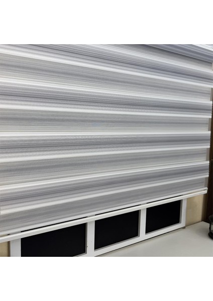 Gri Renk Geçişli Zebra Stor Perde fırsatları