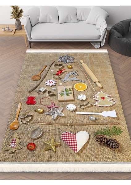 MK-9005A – Makinede Yıkanabilir, Kaymaz Taban, Dijital Baskı Halı