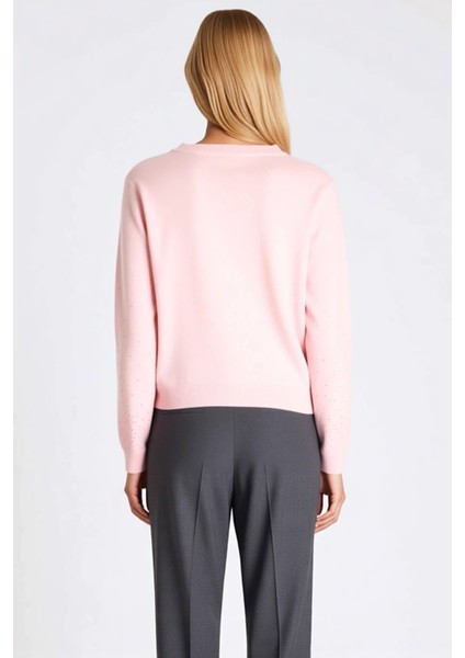 Kadın Yumuşak Dokulu Bisiklet Yaka Uzun Kollu Düğmeli Örgü Hırka Günlük Şıklık ve Konforlu indirimleri