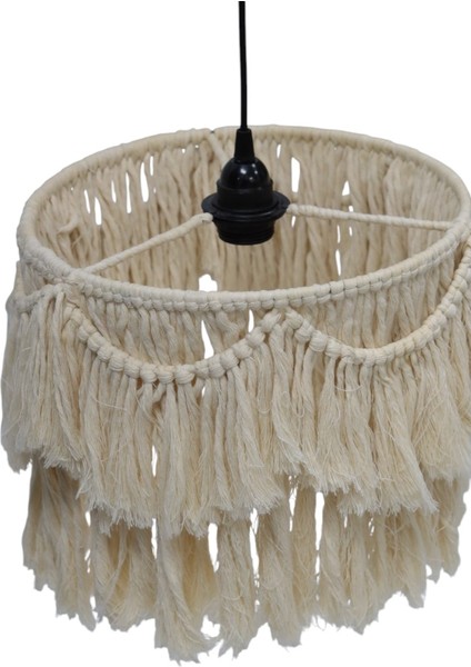 Makrome Avize 40 cm - Doğal Bohem Avize, Salaş Avize fiyatları