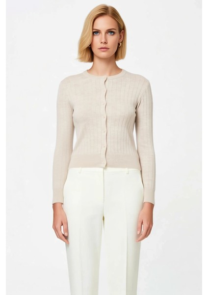 Kadın Fitilli Triko Hırka Bluz Takım Modern Kesim Günlük Kombinler Için Ideal Bir Seçenek Şık fırsatları